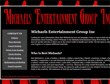 Tablet Screenshot of michaelsentertainmentgroup.com